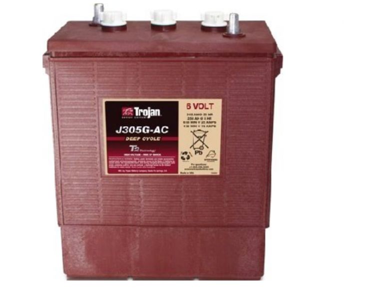 BATTERIA TROJAN J305G-AC 315A 6V  J305G AC PIOMBO ACIDO GOLF-CAR PIATTAFORME SPAZZATRICI LAVASCIUGA IVA22%