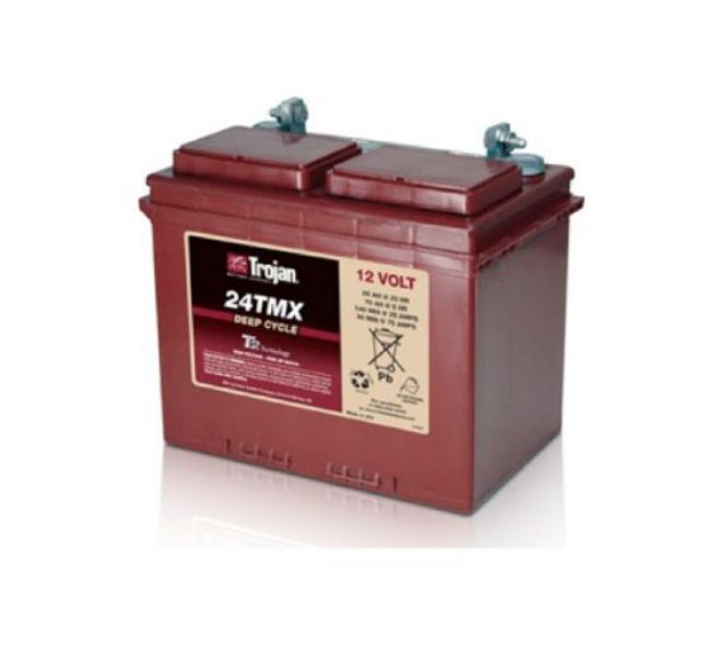 BATTERIA TROJAN 24TMX 85A 12V  24 TMX PIOMBO ACIDO GOLF-CAR PIATTAFORME SPAZZATRICI LAVASCIUGA IVA22%