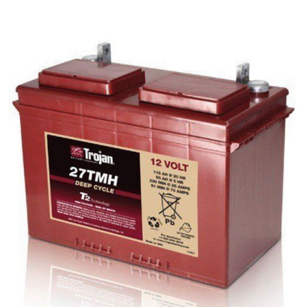 BATTERIA TROJAN 27TMX 105A 12V  27 TMX PIOMBO ACIDO GOLF-CAR PIATTAFORME SPAZZATRICI LAVASCIUGA IVA22%