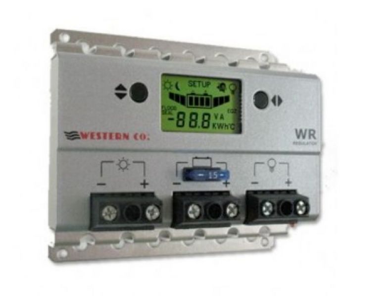 WR10 WESTERN CO Regolatore Di Carica Pwm 10A wr10 12-24V Western Co Display Digitale x fotovoltaico solare kit isola