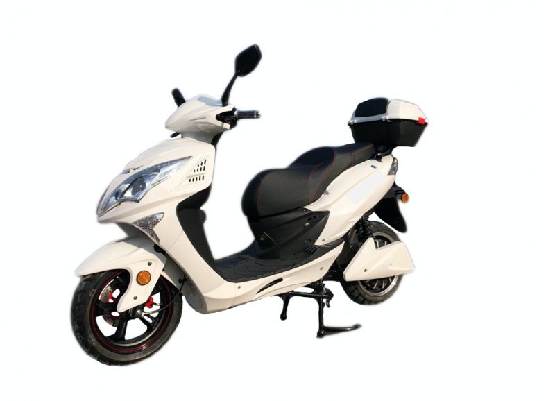 Scooter Elettrico Bianco OMOLOGATO 2000W 72V/20A batteria LITIO Autonomia 110Km motorino moto bicicletta