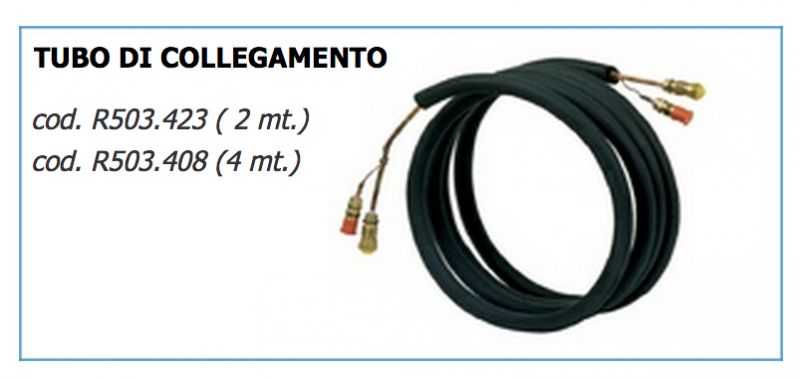 Tubo di collegamento 2 metri per Evaporatori serie AC